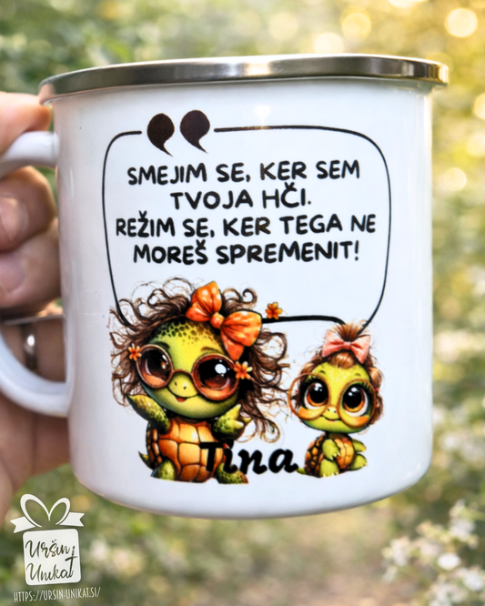 Skodelica "Mami - HČI " Darilo za materinski dan