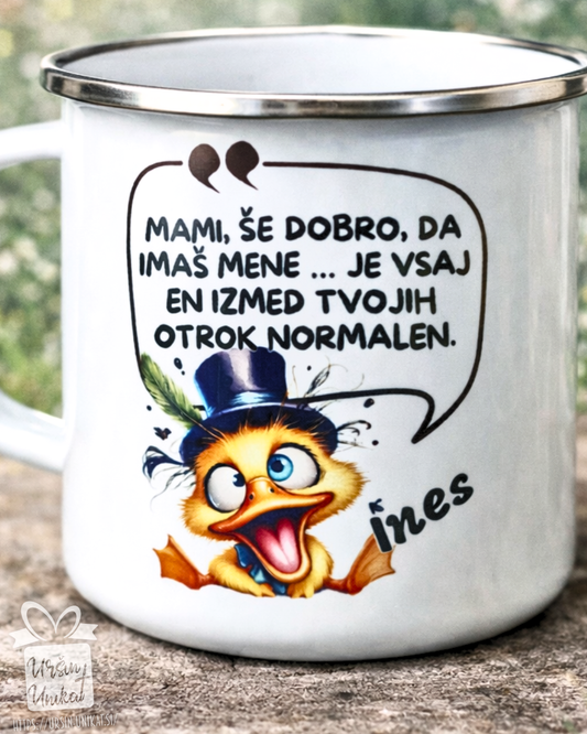 Skodelica/flaška "Mami - en od otrok" Darilo za materinski dan