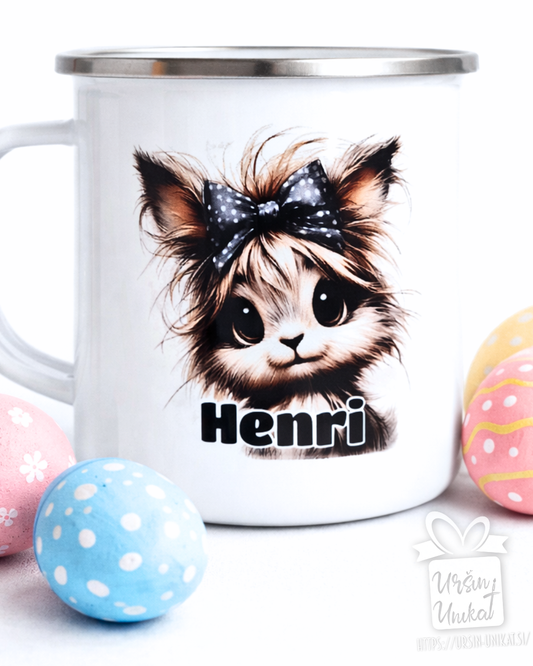 Lonček "Zajček s pentljo" - skodelica (Več možnosti)