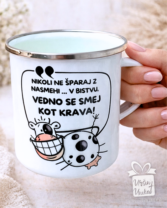 SKODELICA "Smej se kot krava” - smešno darilo