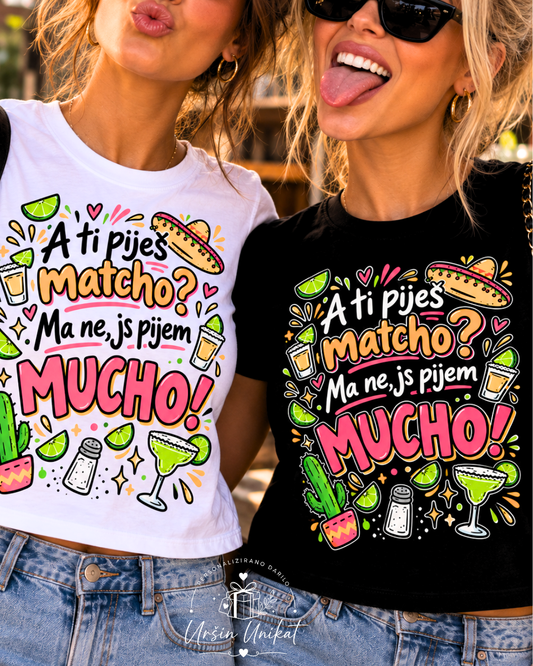 Majica ali hoodie - pijem MUCHO - smešno darilo