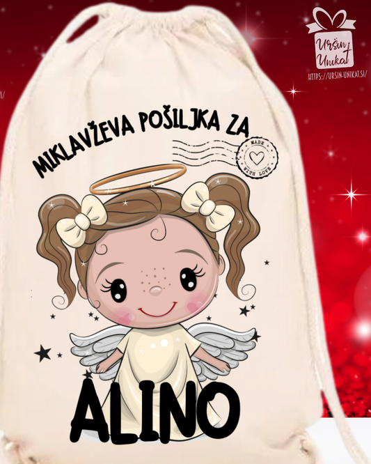 VREČA- MIKLAVŽEVA POŠILJKA - MIKLAVŽEVA VREČA - personalizirano darilo