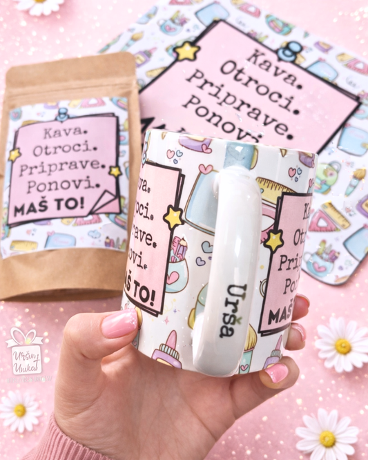 Darilni komplet “Maš to!” - VZGOJITELJICA ali UČITELJICA -  v darilnem pakiranju