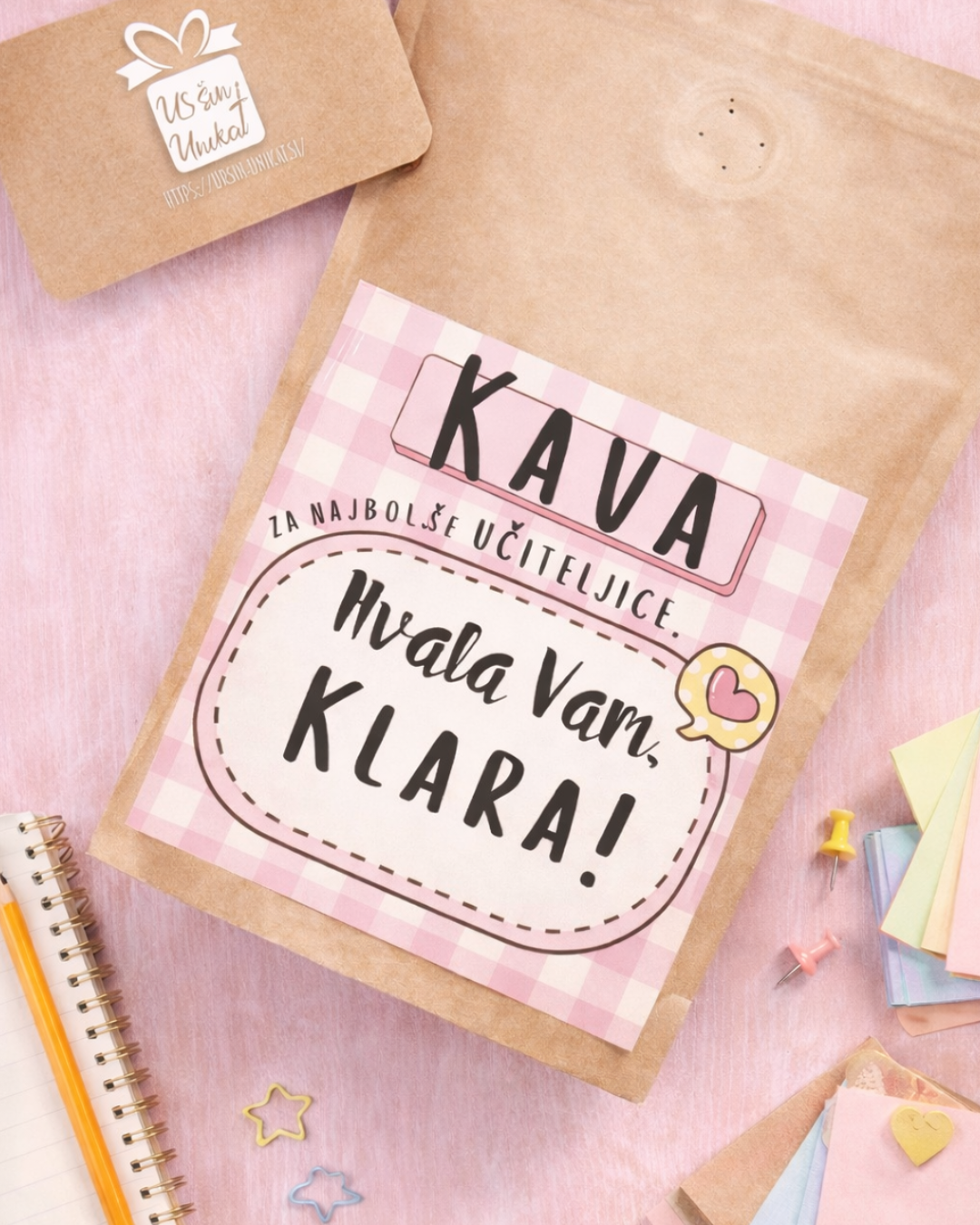 Personalizirana kava z imenom vzgojiteljice/učiteljice (DARILO)