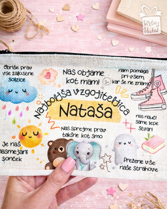 Lanena peresnica ali toaletka “Najboljša vzgojiteljica”