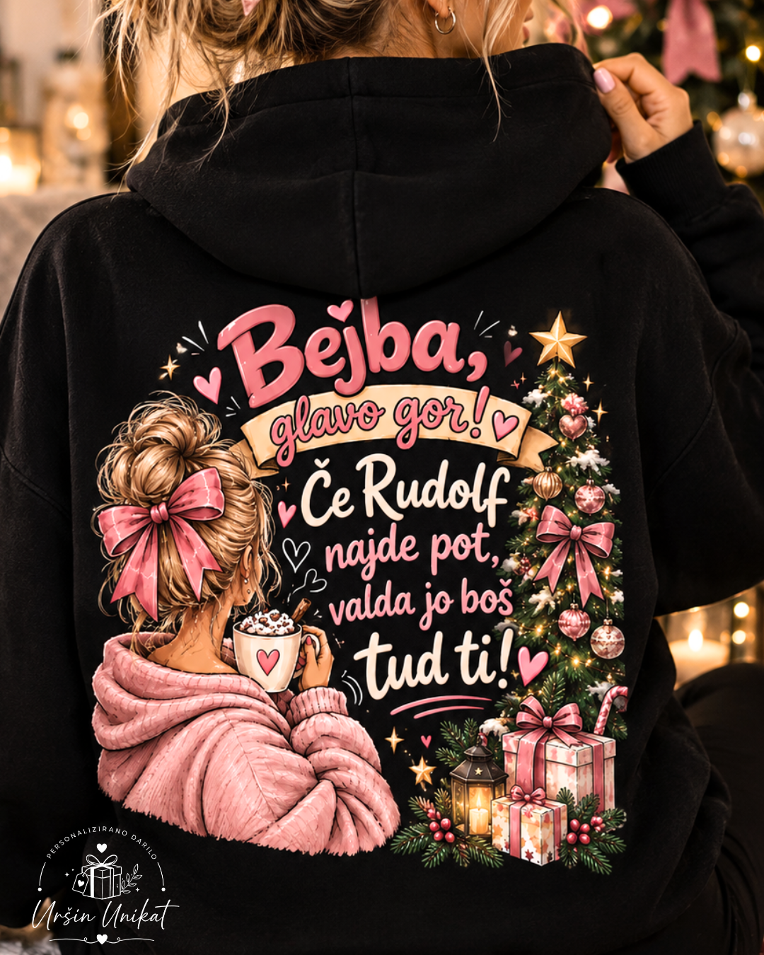 Majica ali hoodie “Bejba” - Rufolf - tisk na hrbtu