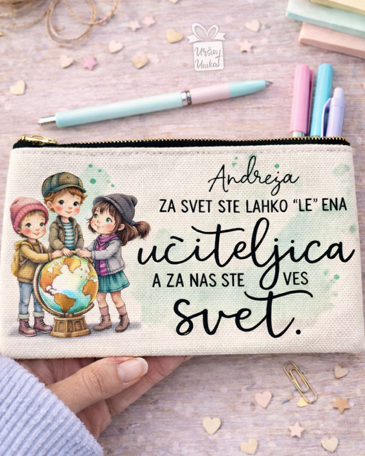 Darilo za učiteljico - Lanena peresnica