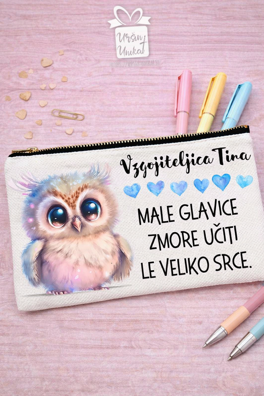 Lanena peresnica ali toaletka “Male glavice” - za vzgojiteljice ali učiteljice