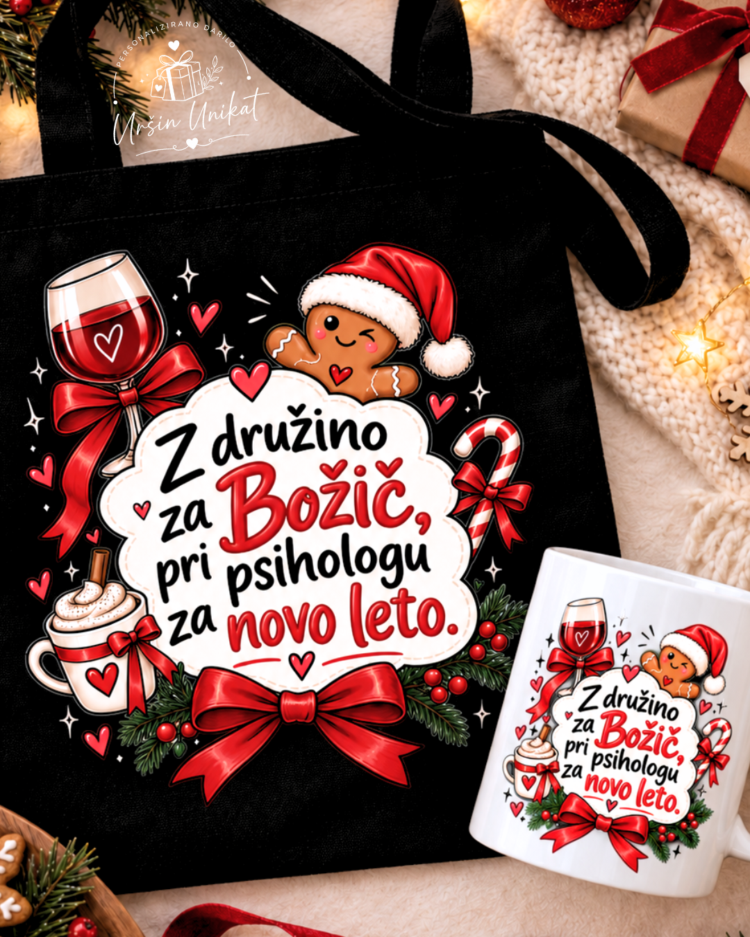 Darilo “Z družino za Božič” | Uršin unikat