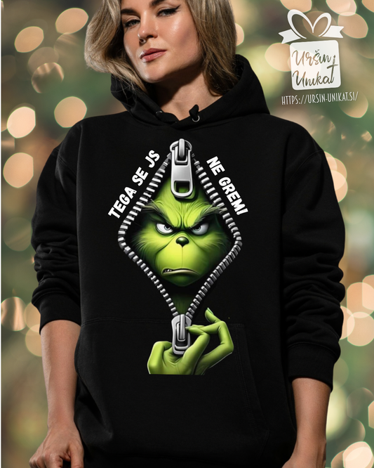 GRINCH HOODIE - Js se tega ne grem - PULOVER  - smešno Božično dartilo