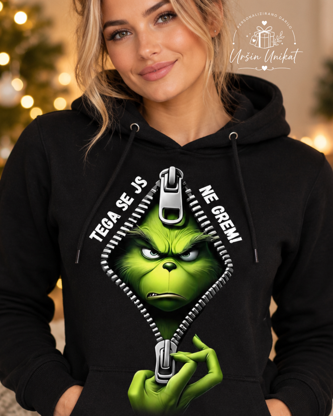 Majica ali hoodie “Tega se js ne grem” Grinč - črna majca/hoodie