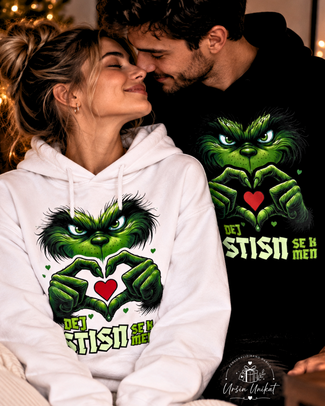 Majčka/hoodie “Dej stisn se k men” | Uršin unikat