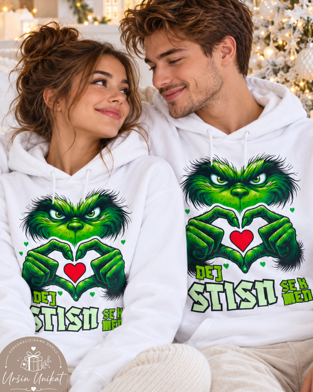 Majčka/hoodie “Dej stisn se k men” | Uršin unikat