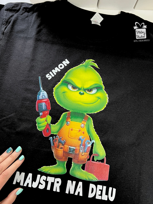 Bombažna majica "Majstr - Grinch- smešno darilo