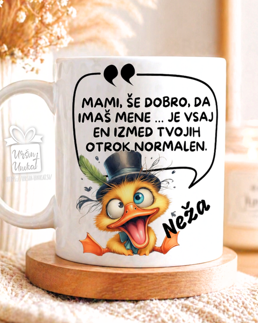 Skodelica/flaška "Mami - en od otrok" Darilo za materinski dan