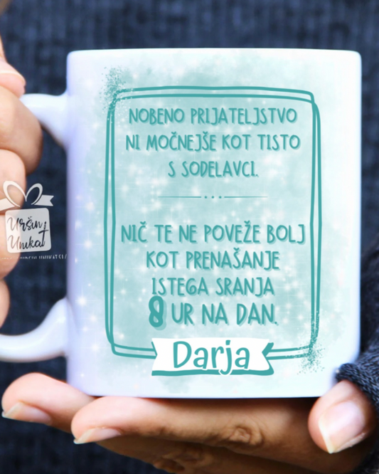 SKODELICA ali steklenička - “za sodelavce”- modrost - smešno darilo