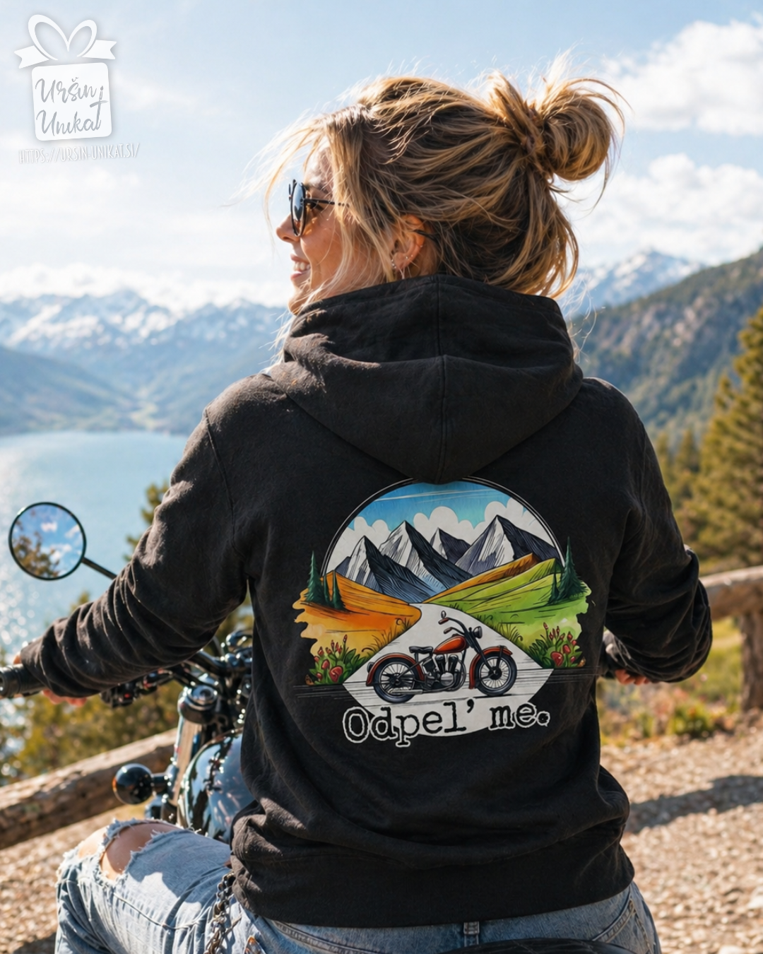 Majica ali hoodie - “Odpel’ me” - darilo za motorista