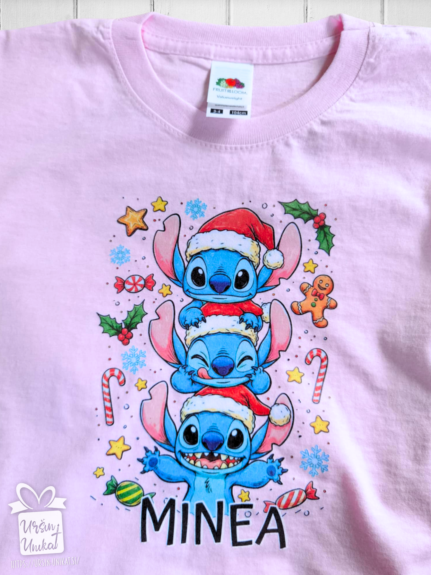 Otroška majica "STICH- ŽVERCA" Božično darilo - VEČ BARV IN MOŽNOSTI