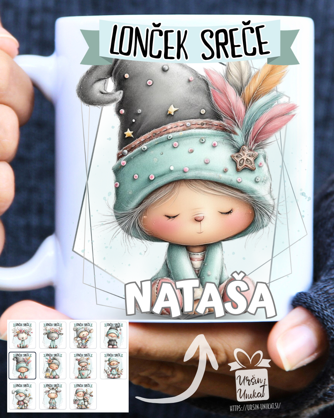 “LONČEK SREČE” SKODELICA - Božično darilo