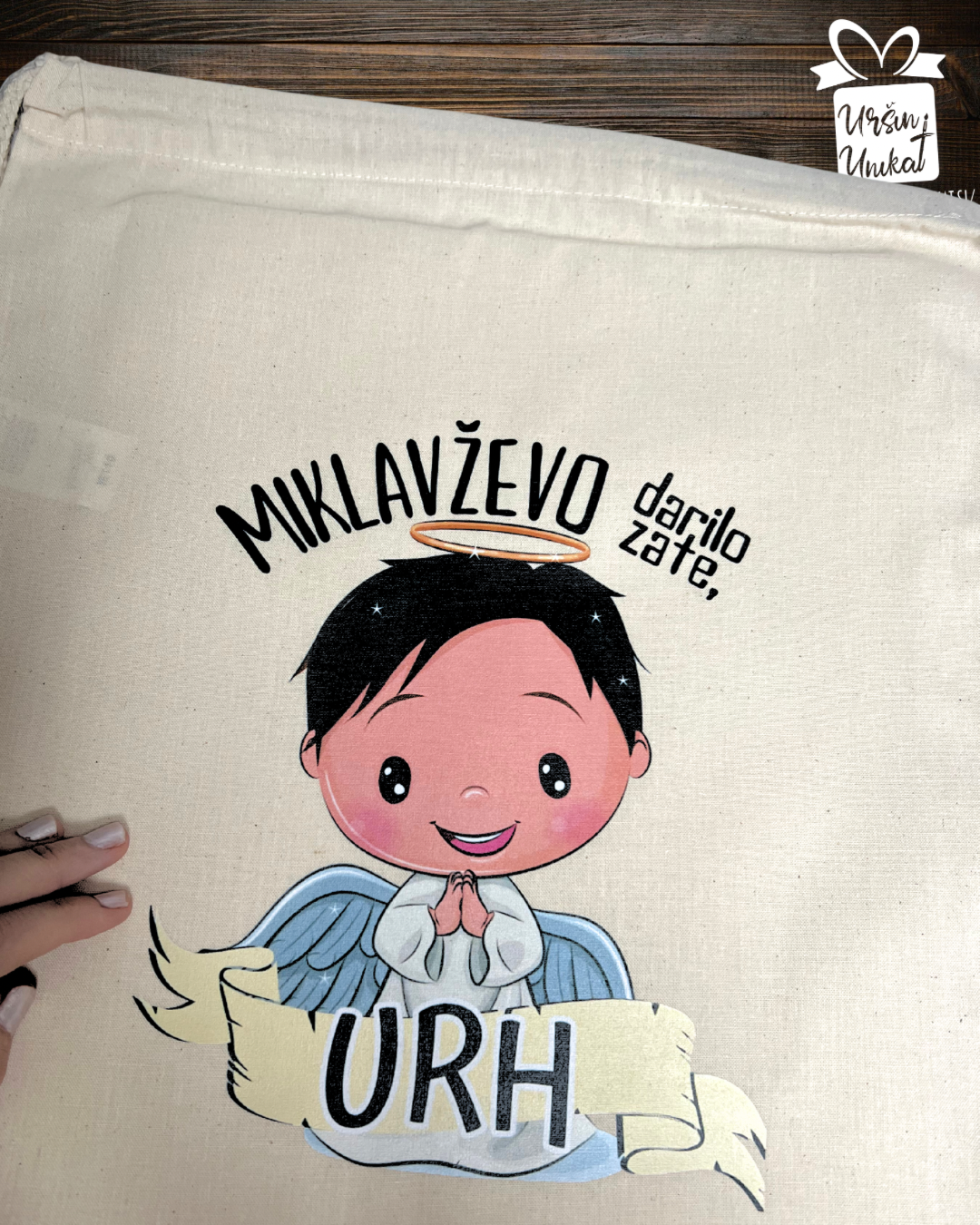 VREČA -  MIKLAVŽEVA VREČA - personalizirano darilo za Miklavža