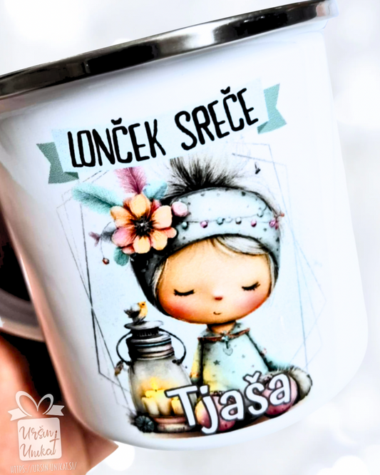 “LONČEK SREČE” SKODELICA - Božično darilo - klikni za več motivov