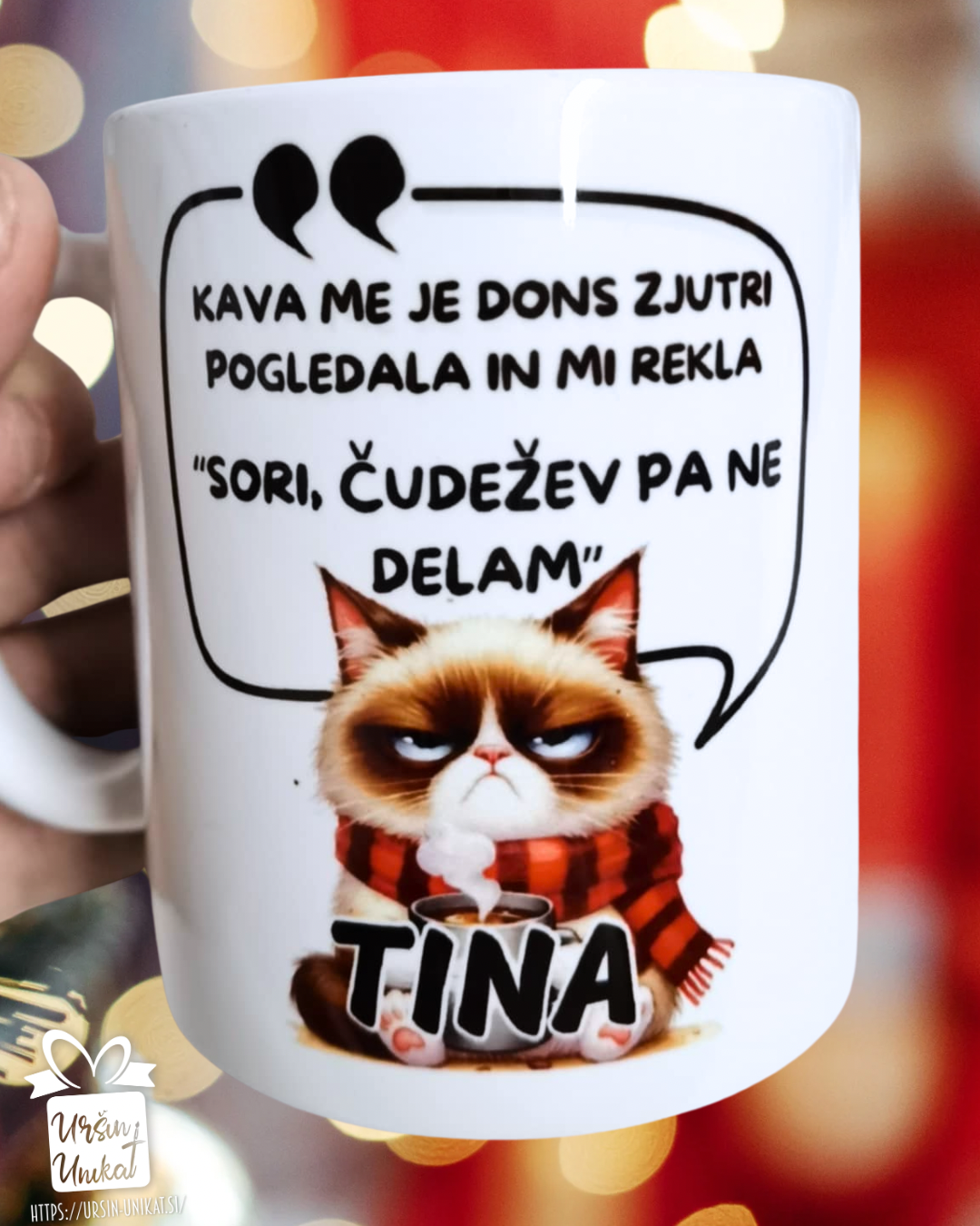 Skodelica “Kava in čudeži - modrosti - smešno darilo