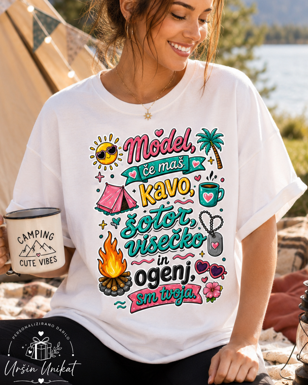 Majica ali hoodie - “Model - tvoja” - camp -kamp