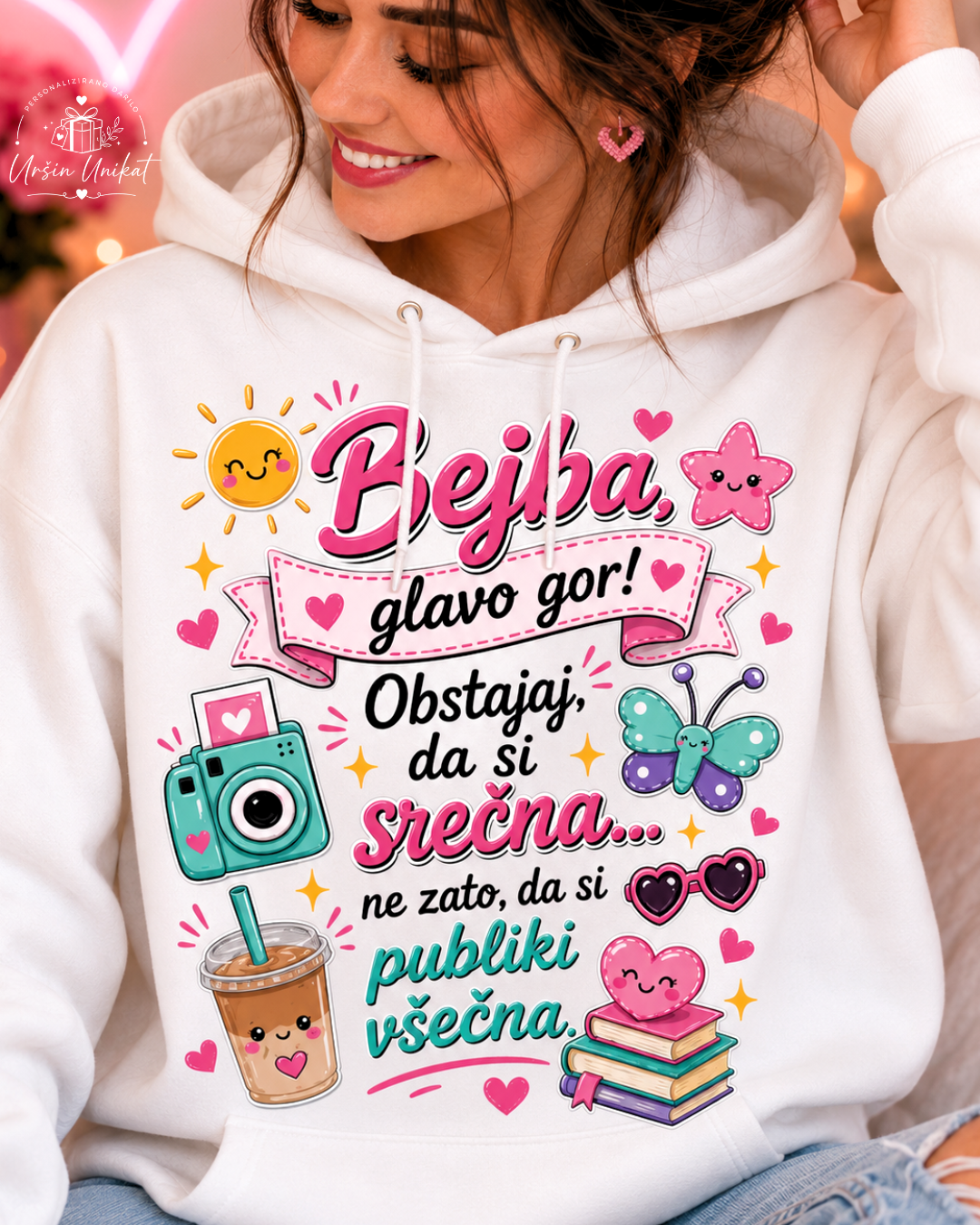 Majica ali hoodie - “Bejba!”  - srečna