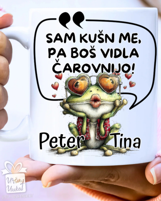 Skodelica/flaška - “Sam kušn me”- smešno darilo za Valentinovo