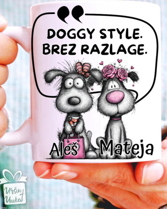 SKODELICA/FLAŠKA - “Doggy style” - smešno darilo za Valentinovo