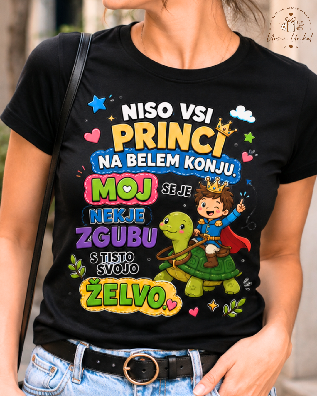 Majica ali hoodie - PRINC - modrost