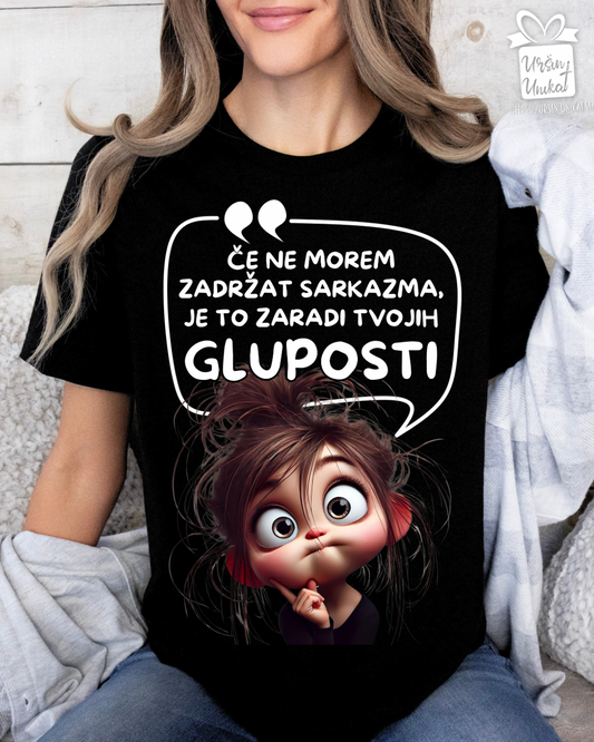 Bombažna majica “SARKAZEM” - smešno darilo