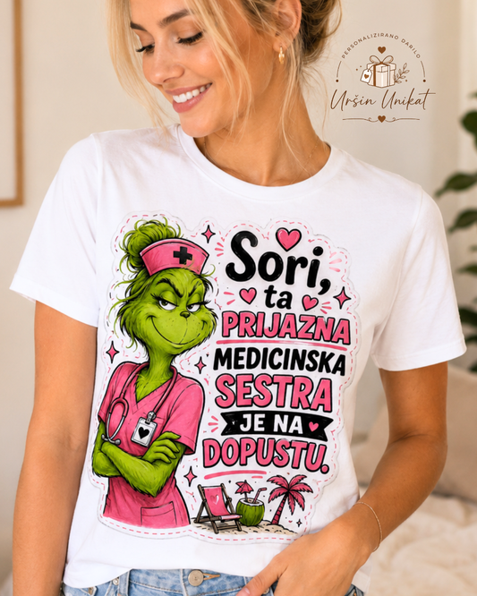 Majica ali hoodie - Grinch - Medicinska sestra - modrost