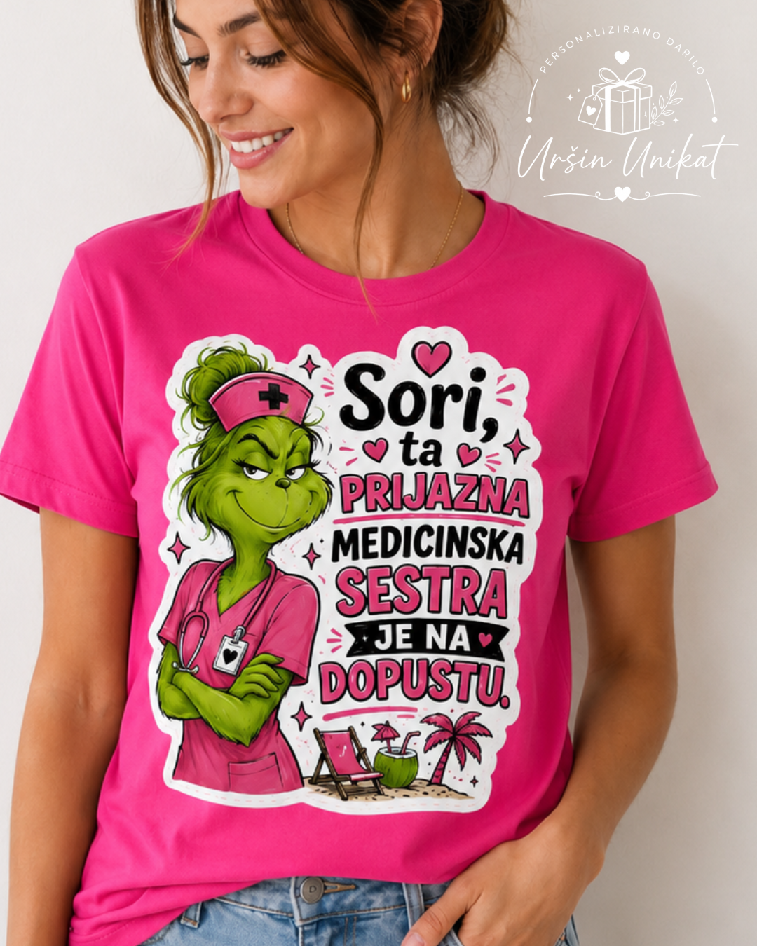 Majica ali hoodie - Grinch - Medicinska sestra - modrost