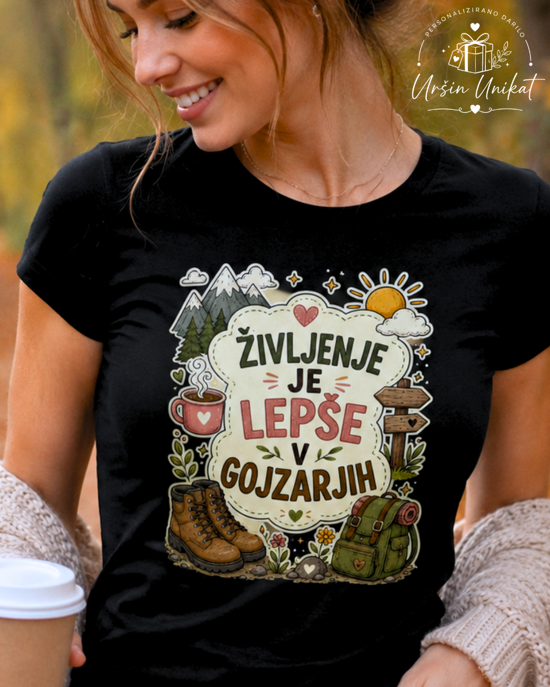 Majica ali hoodie - Življenje je lepše v gojzarjih