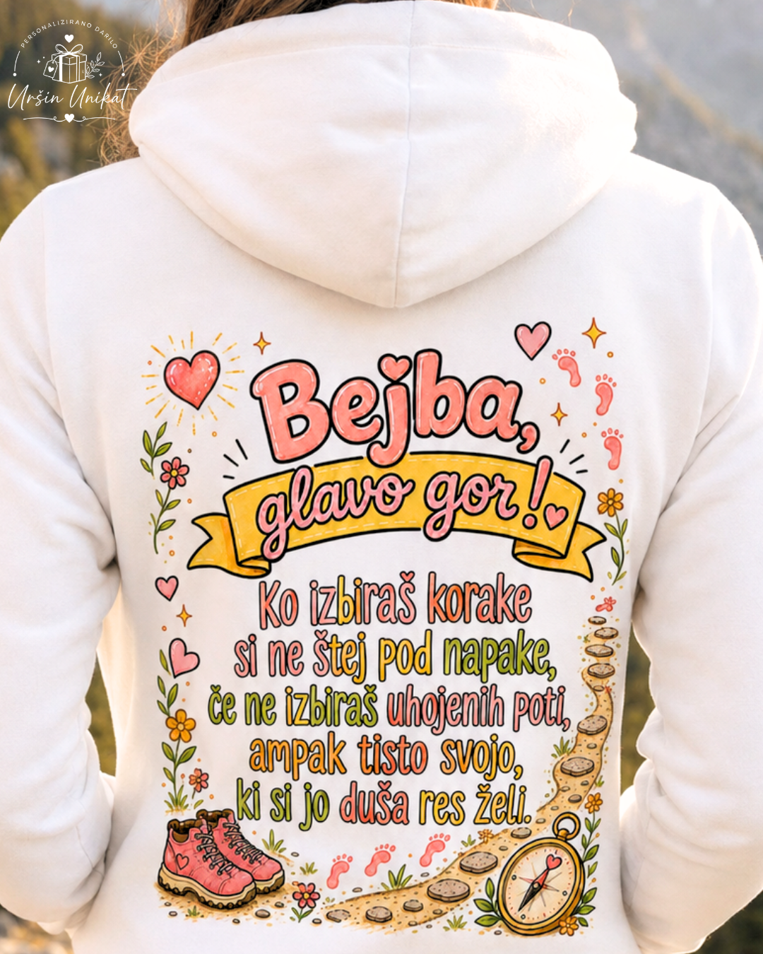 Majica ali hoodie - “Bejba!” - izbira poti