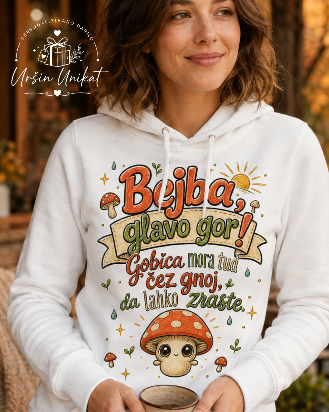Majica ali hoodie - “Bejba!” - Gobica