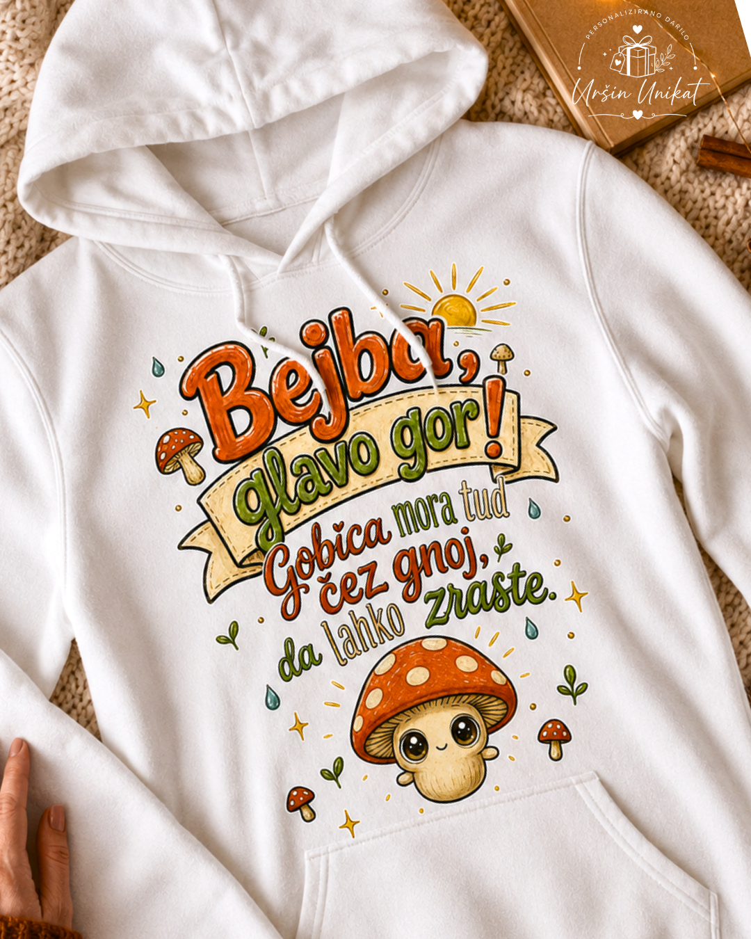 Majica ali hoodie - “Bejba!” - Gobica
