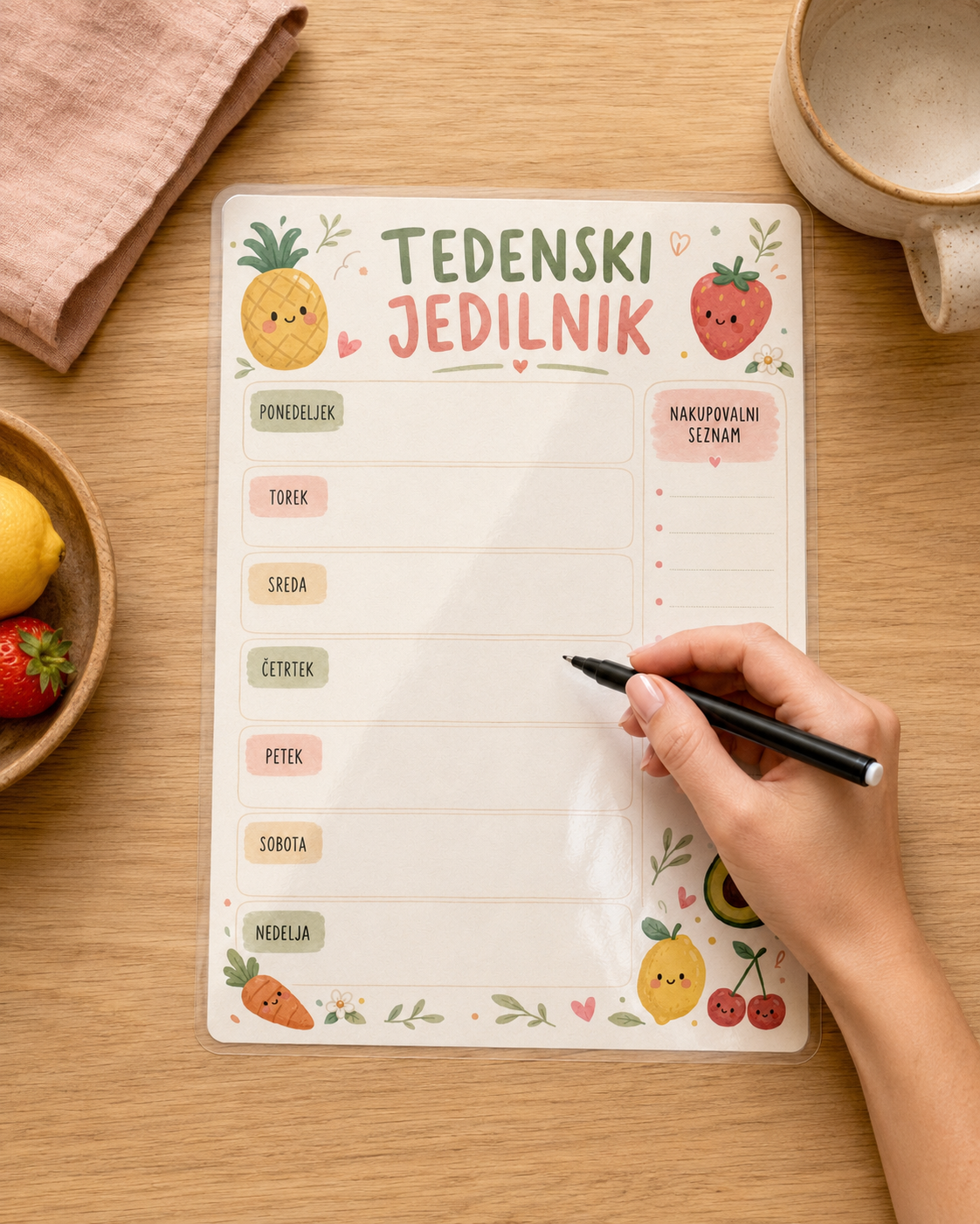 TEDENSKI JEDILNIK - PDF ali print