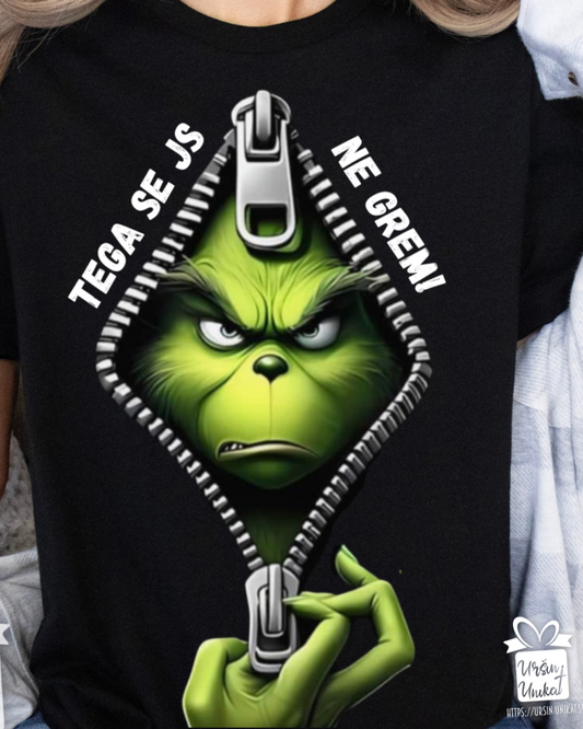 Tega se js ne grem “GRINCH" (črna majica)