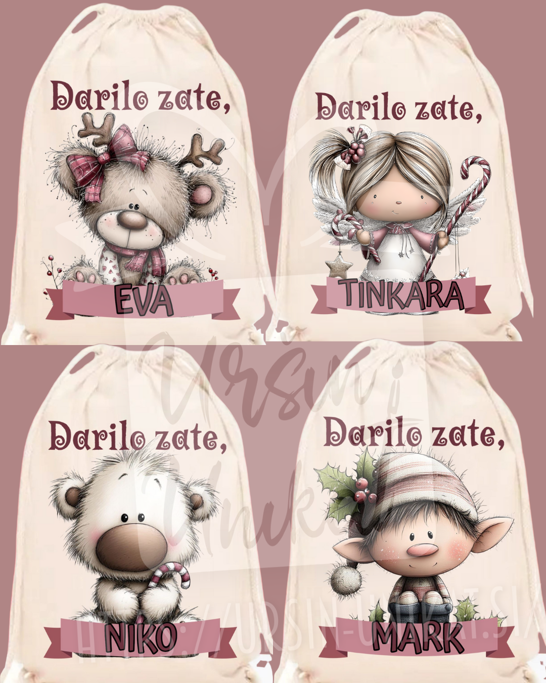 VREČA -  DARILO ZATE - MIKLAVŽEVO ali BOŽIČNO darilo