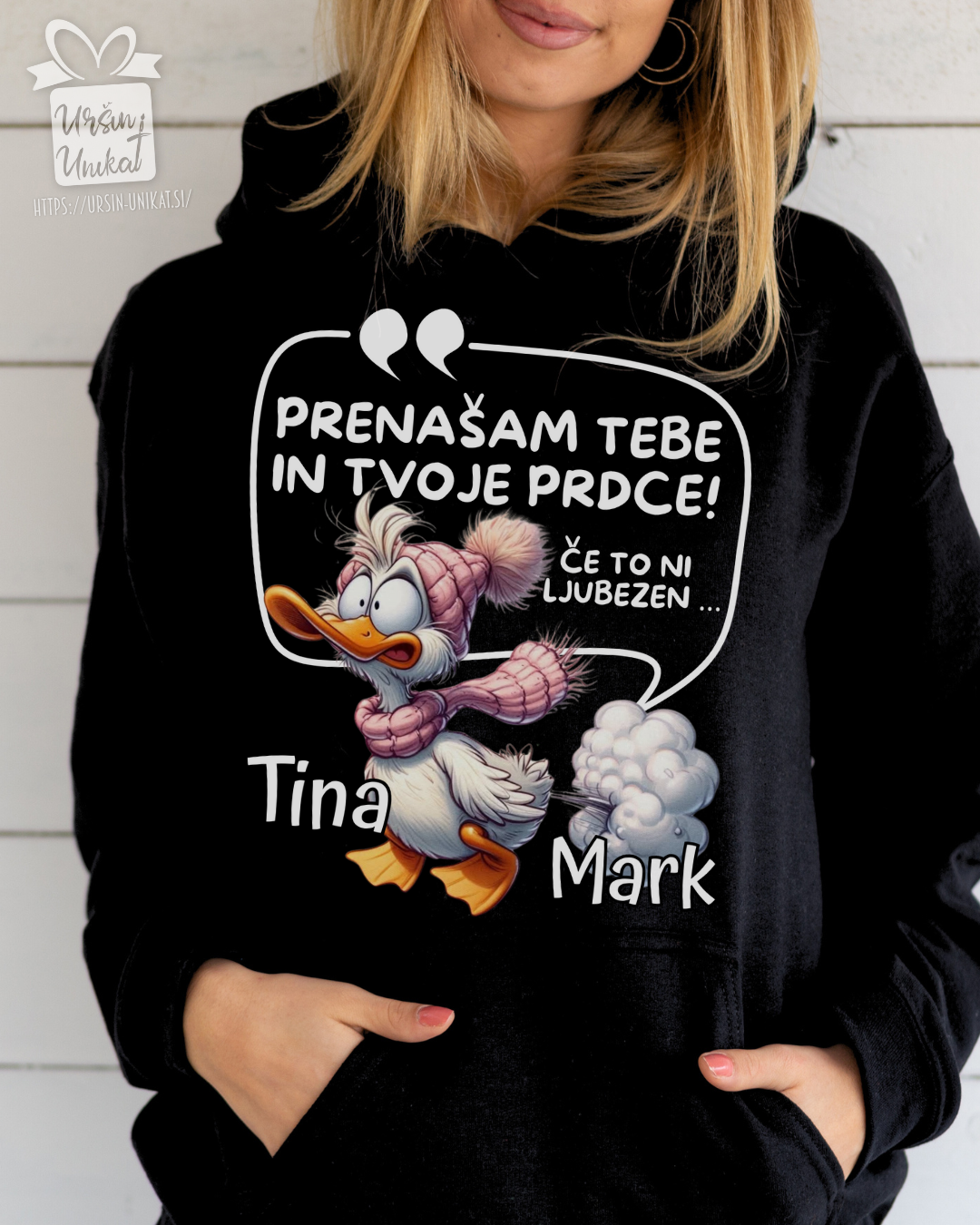 Majica ali hoodie: “Prenašam tvoje prdce" - smešno darilo za valentinovo