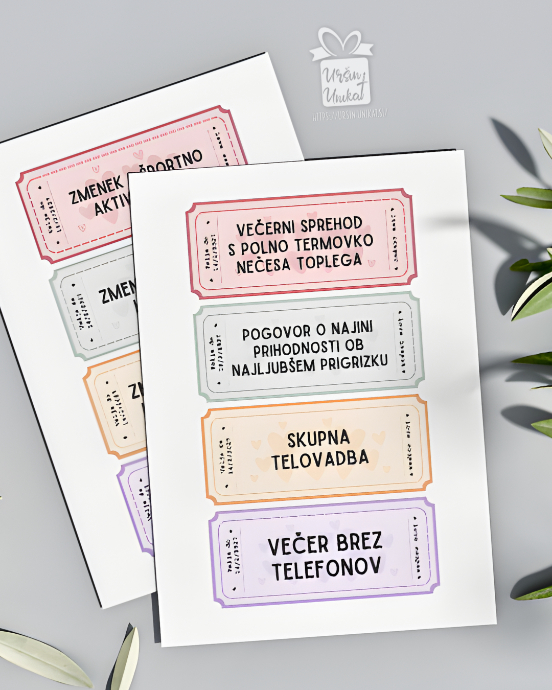 LJUBEZENSKI KUPONI - za pare brez otrok