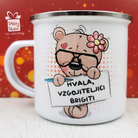 Skodelica "Hvala" vzgojiteljici/učiteljici