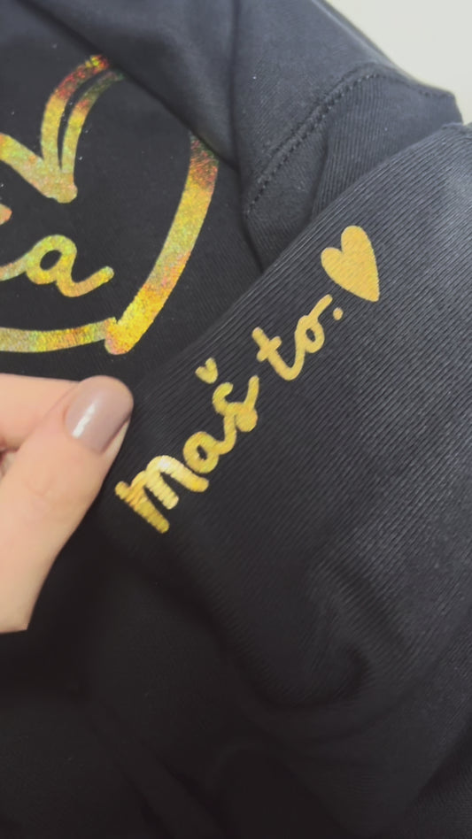 HOODIE -  “Maš to” - zlato srce - personalizirano darilo