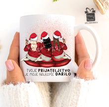 Naložite sliko v pregledovalnik galerije, Keramična skodelica &quot;Prijateljici 4- božična -DARILO”
