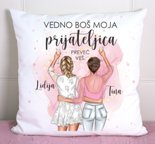 Naložite sliko v pregledovalnik galerije, BLAZINA &quot;Prijateljice - PREVEČ VEŠ - več možnosti

