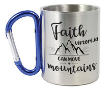 Naložite sliko v pregledovalnik galerije, LONČEK S KARABINOM  &quot;Faith can move mountains&quot;
