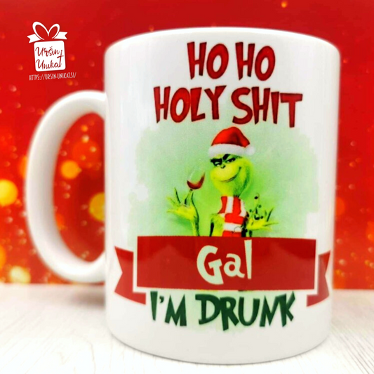 Keramična skodelica "GRINCH i'm drunk"