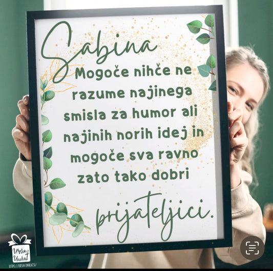 STENSKA GRAFIKA “PRIJATELJICI”